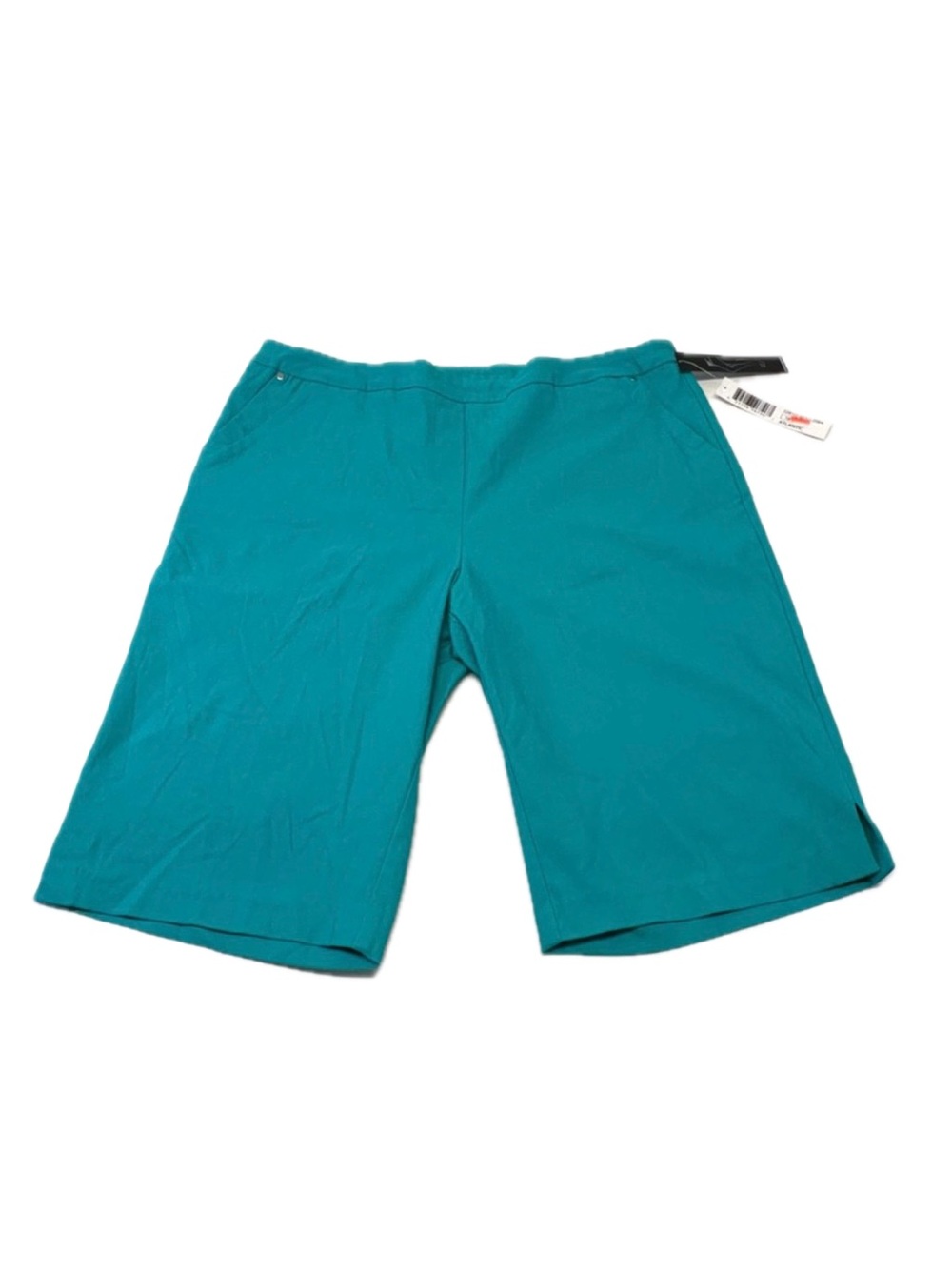 NWT Tribal Flatten It Pull-On Bermuda Shorts Atlantic Blue Teal 18